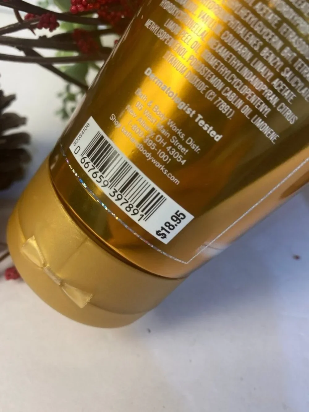 “Touch of Gold” BBW New 3 -Pc Body Care Set
